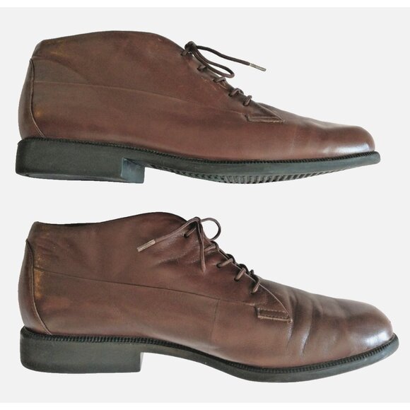 Easy Spirit Women's Ankle Boots Harverd Brown Leather Lace Up Booties - 7.5 - Picture 1 of 11